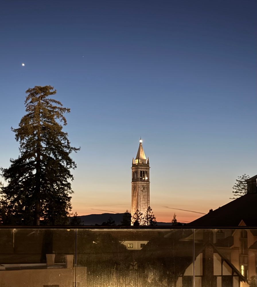 Live at The Greek: the UC Berkeley skyline at dusk
