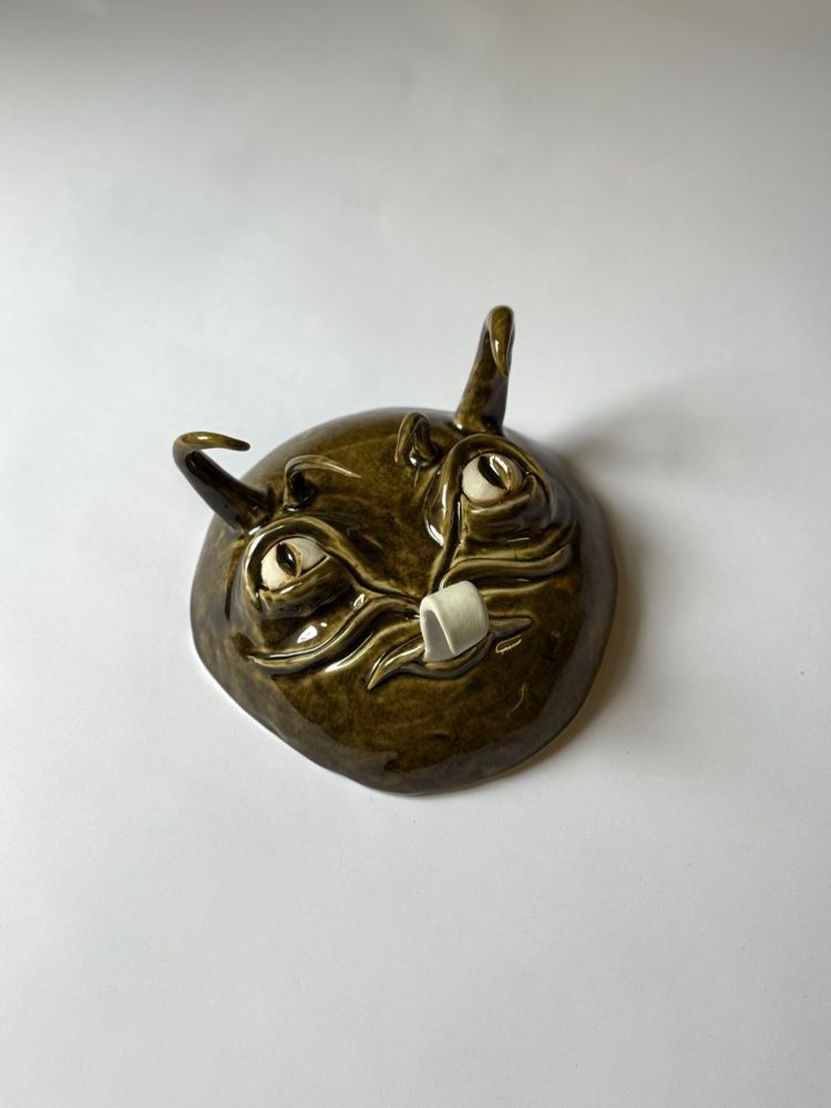 Porcelain monster mask/bowl.