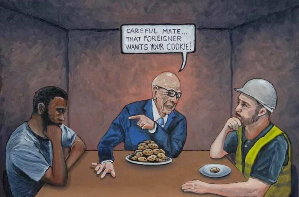 Using racism to amass wealth and power. 