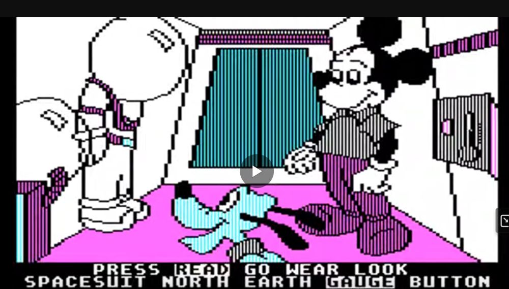 screenshot of mickeys space adventure
