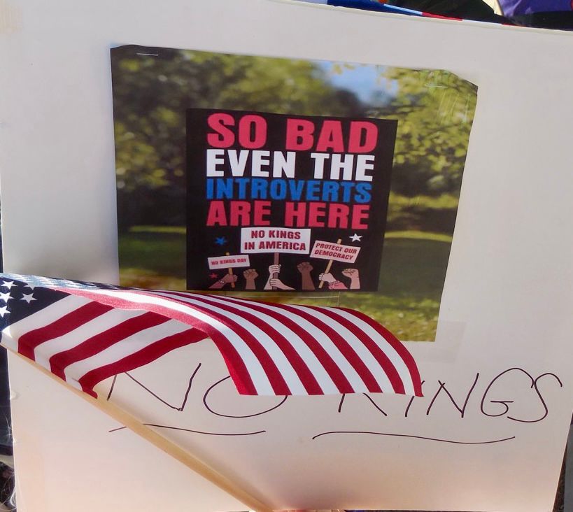 Sign “So Bad Even the Introverts Are Here”