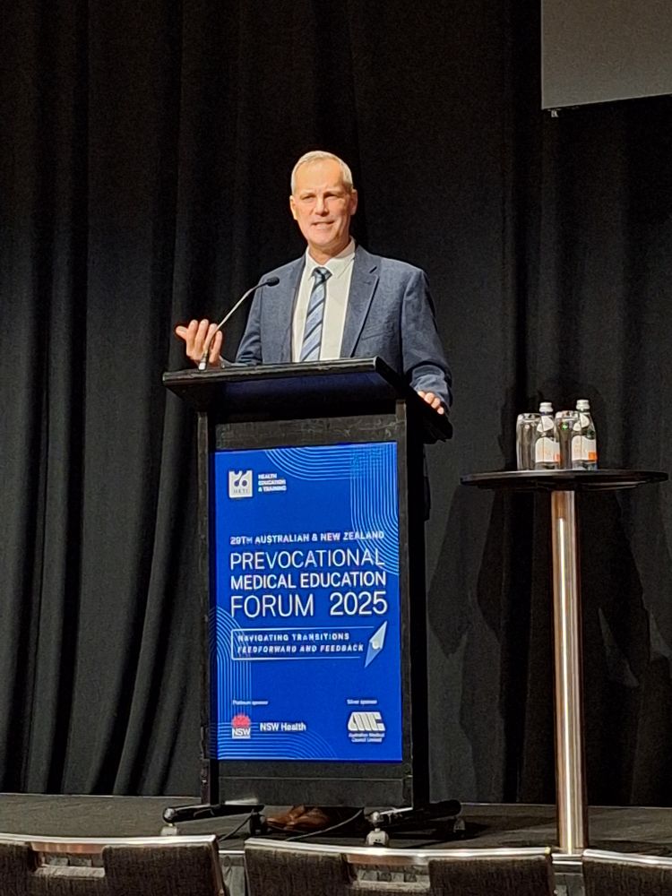 Christopher Watling at the podium.