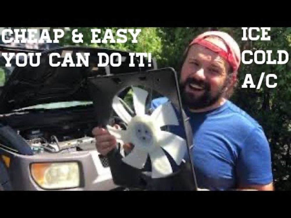How To Replace the A/C Condenser Fan /Cooling Fan Honda Element! MAKE SURE THIS WORKS ICE COLD AC
