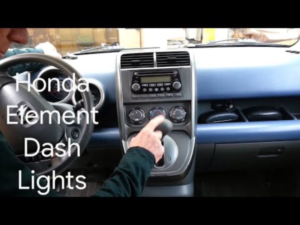 HONDA ELEMENT - How-to Change ALL Instrument Panel Cluster Lights in 30 Minutes
