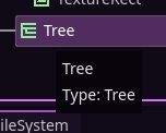 A node called tree. The tooltip says: "Tree. Type: Tree." It does not look like a tree.