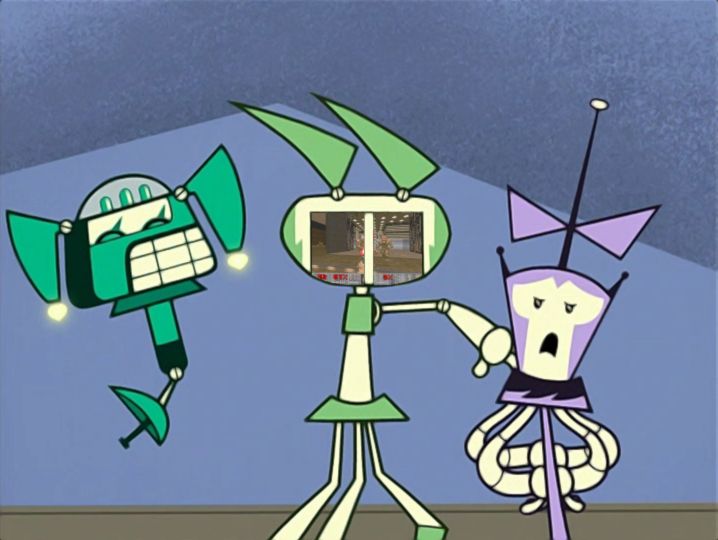 Dual screen Doom on a XJ-6.