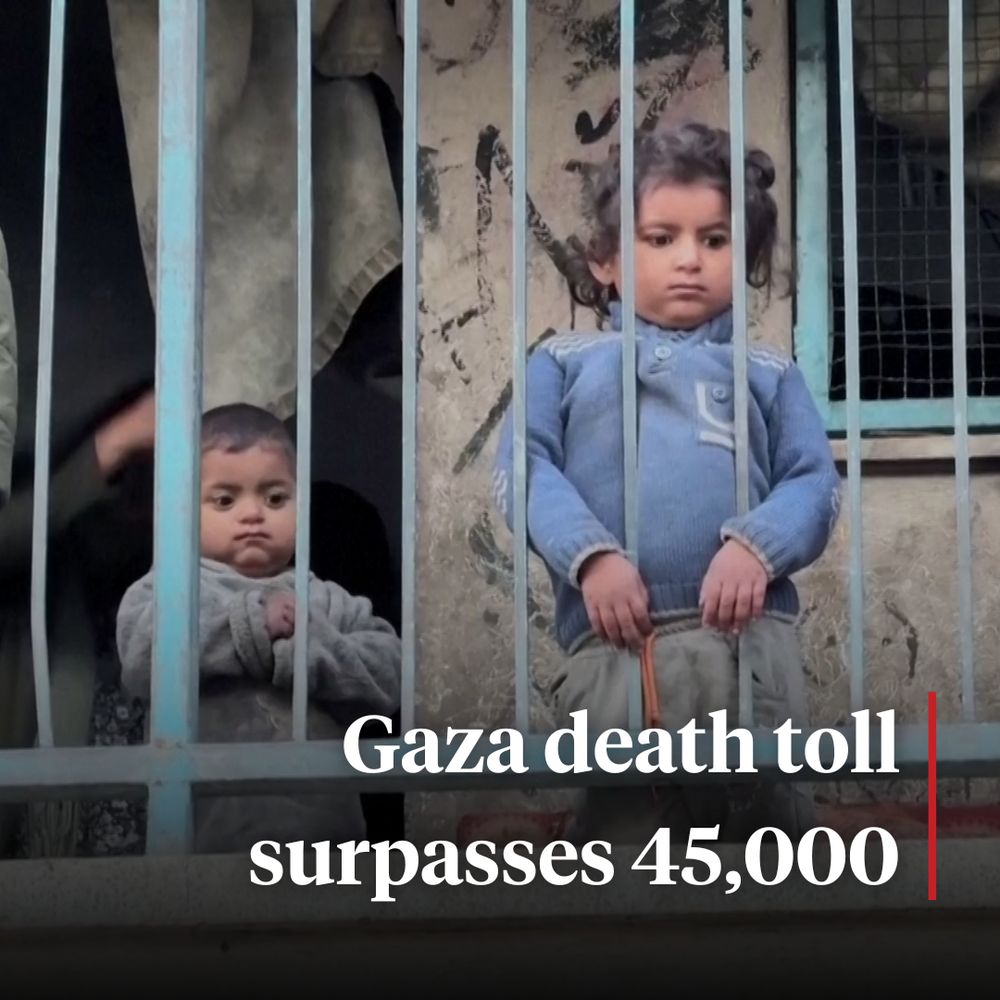 Gaza death toll surpasses 45,000