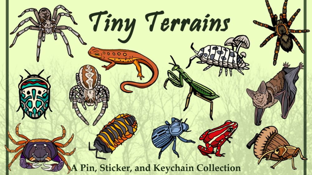 Tiny Terrains - Pin and Sticker Collection