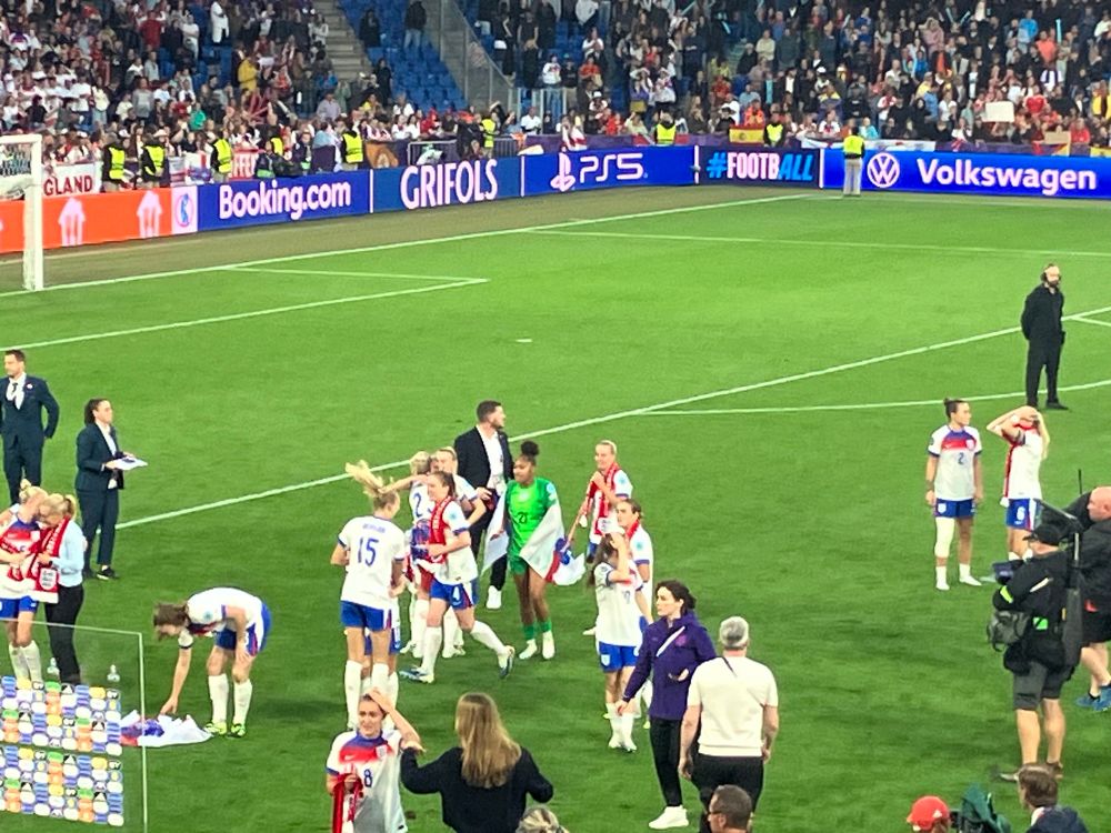 England’s back to back European champions on the St Jakob-Park pitch