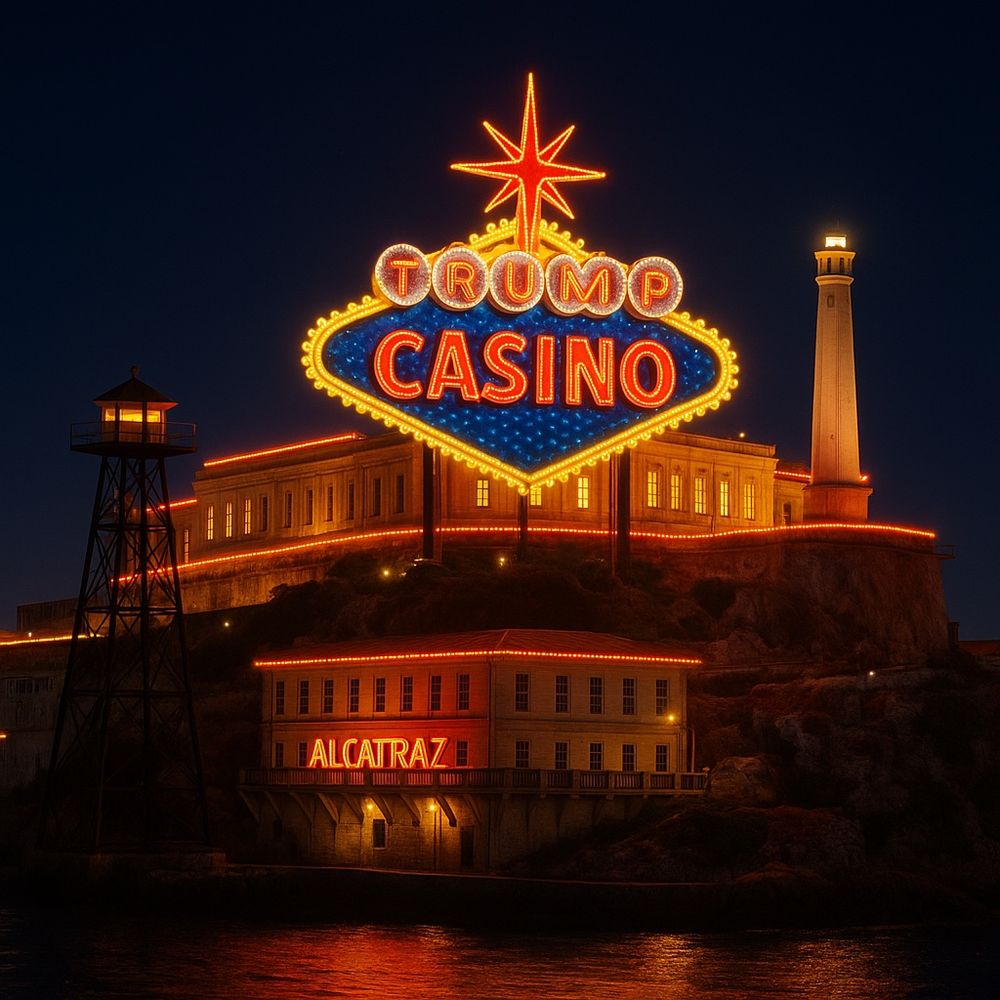 Alcatraz with a Trump Casino taking over the former prison.