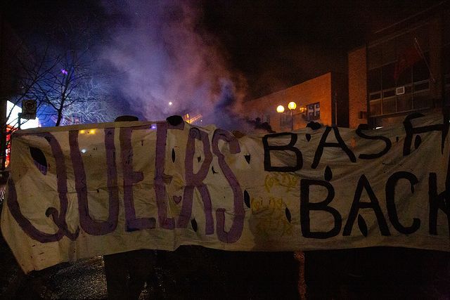 Queers Bash Back banner