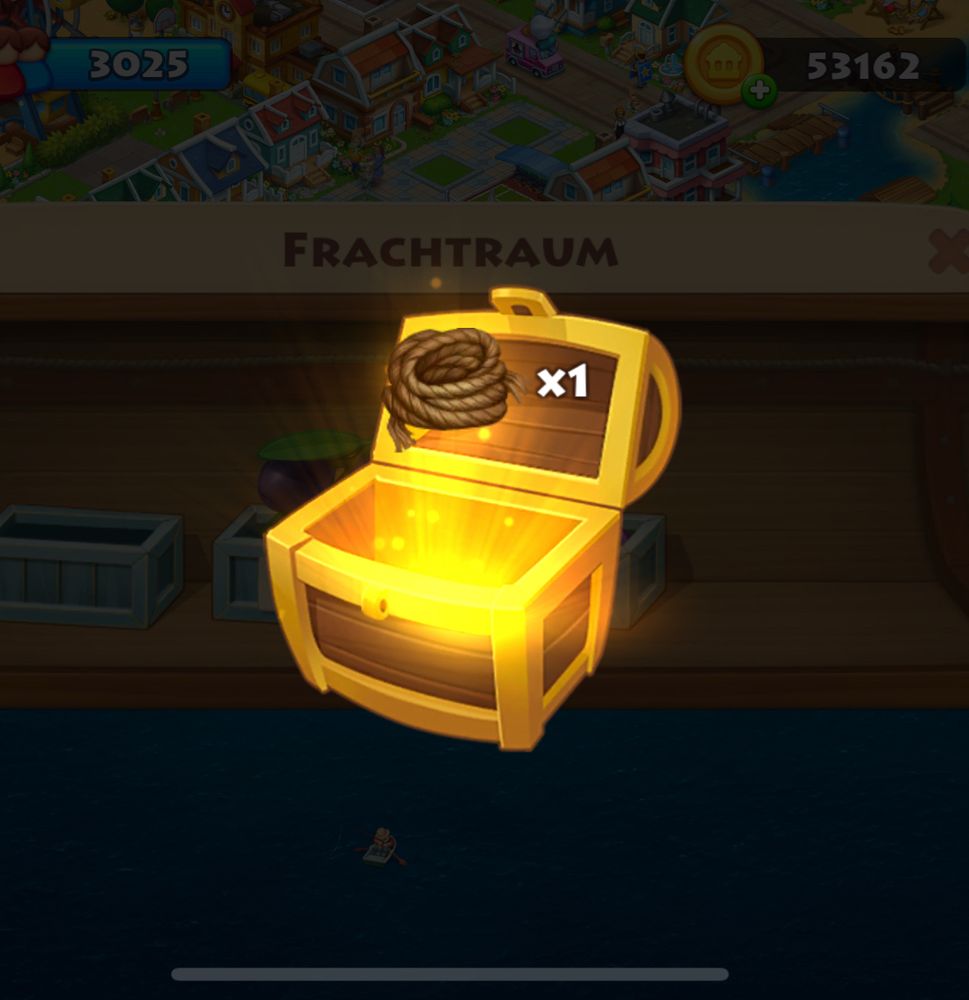 eine schatztruhe mit nem strick drin 