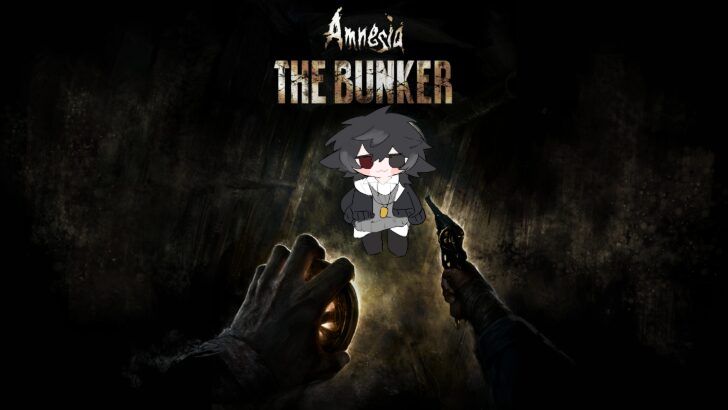 Key art for the game amnesia: the bunker, featuring a chibi Ekohs in the center