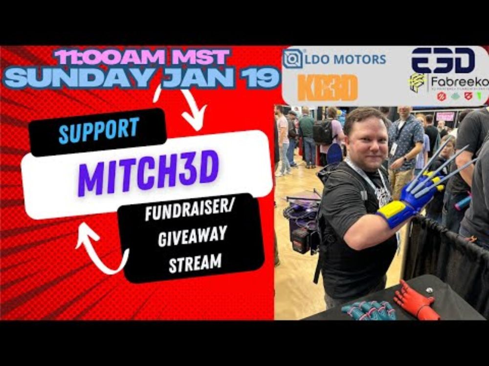 Fundraiser & Giveaway Stream to Support Mitch3D