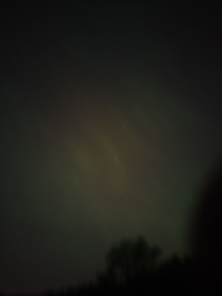 Aurora borealis, mostly green and a little red.