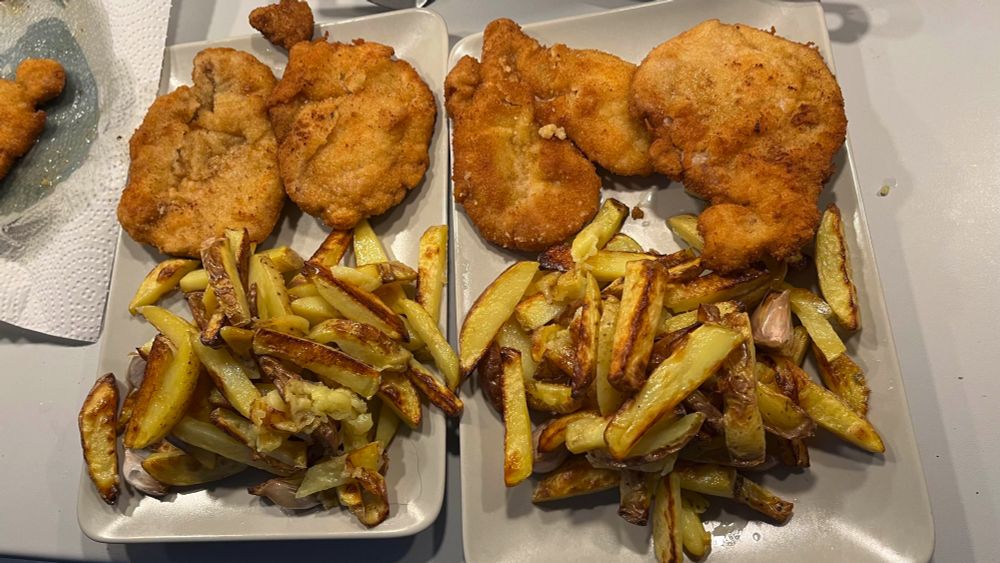 the schnitzel without the sauce. 