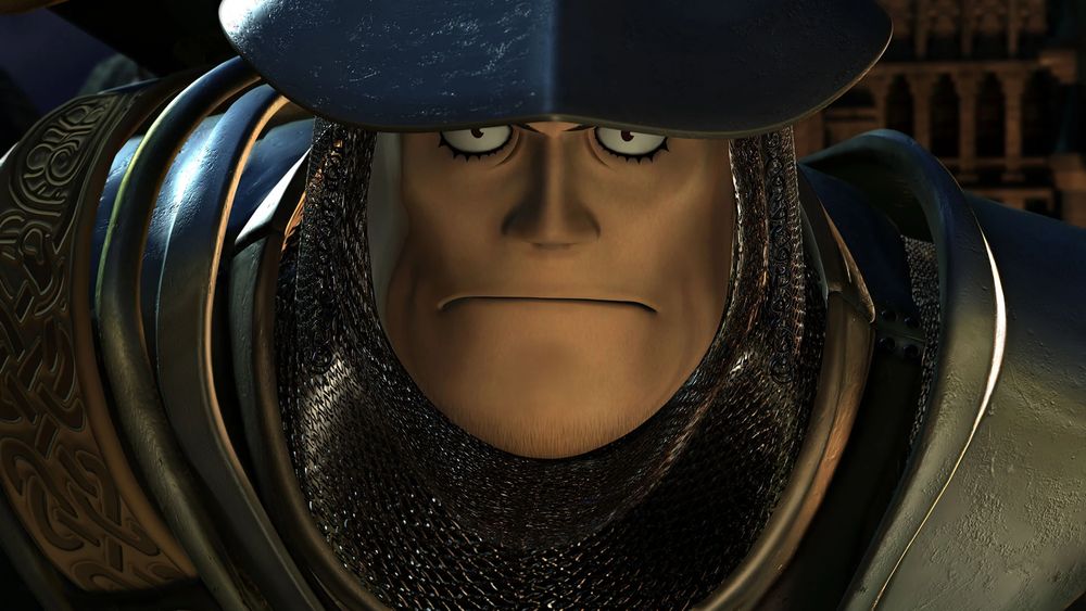 Steiner from FF IX. A white man with heavy plated armor.