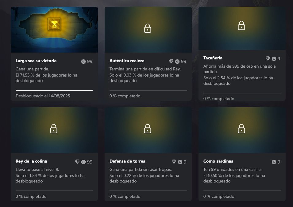 The image shows achievements from the game 9 Kings, providing 9 and 99 gamerscore which should be a crime. 