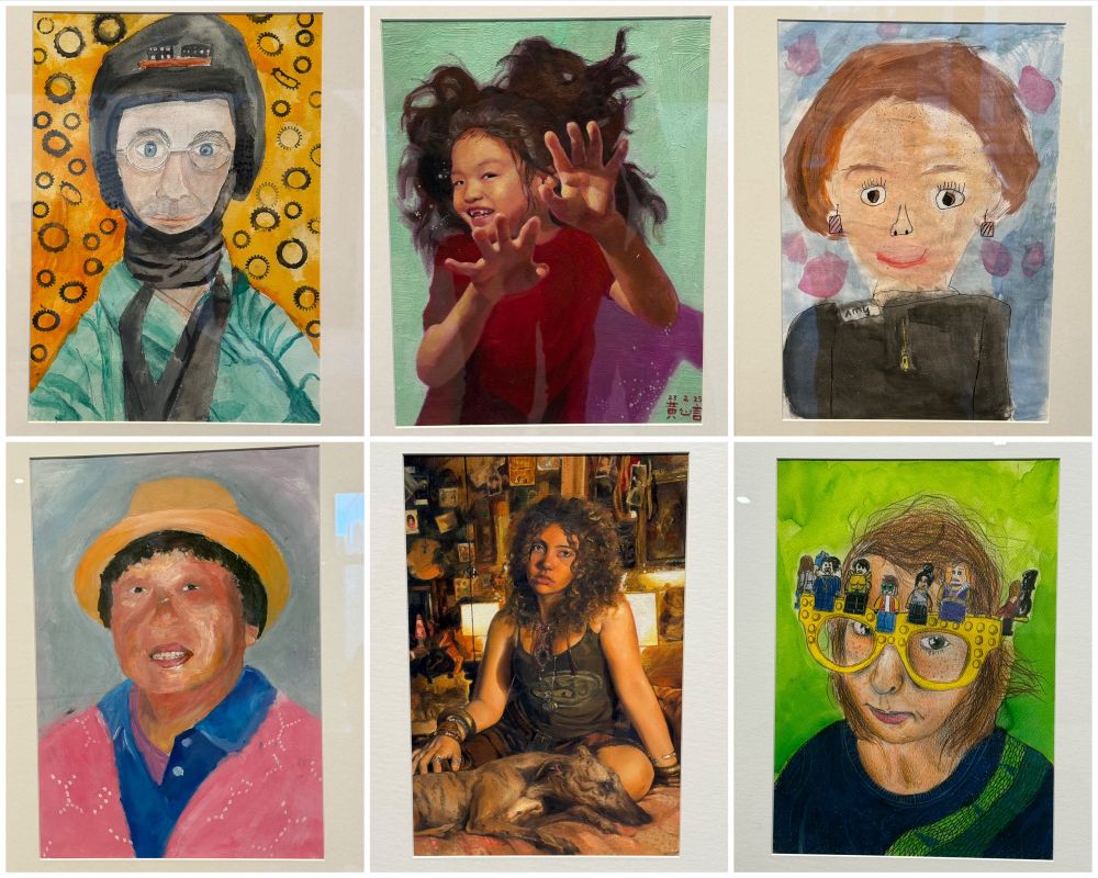 Six colourful and wonderful portraits painted by young Australians aged 6-17
