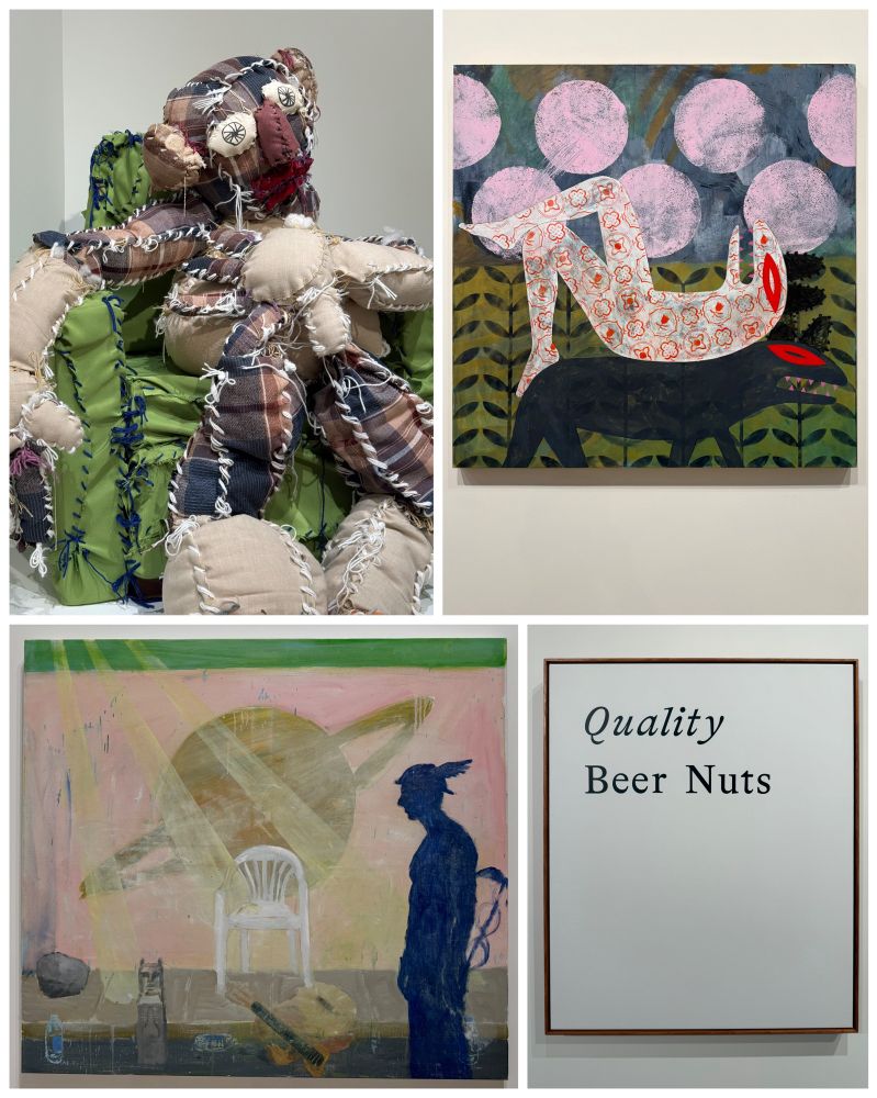 a collage of paintings