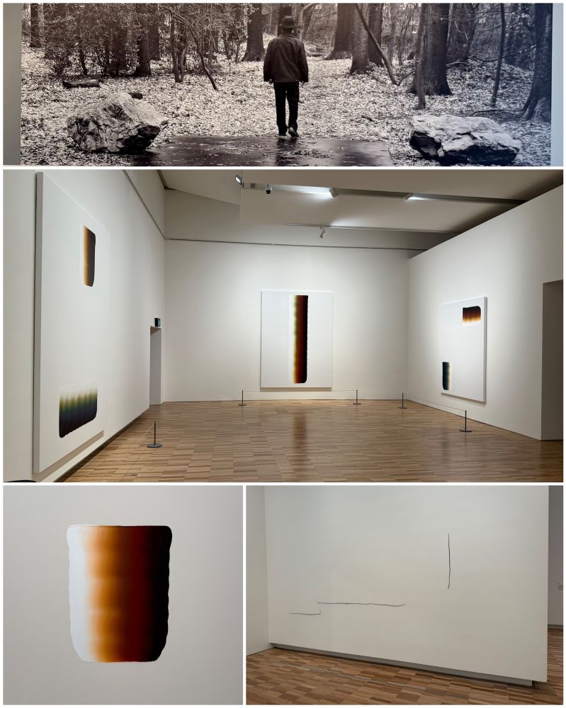 a gallery of minimalistic painted works