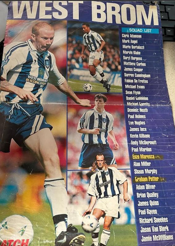 Poster of the managers when they were players 