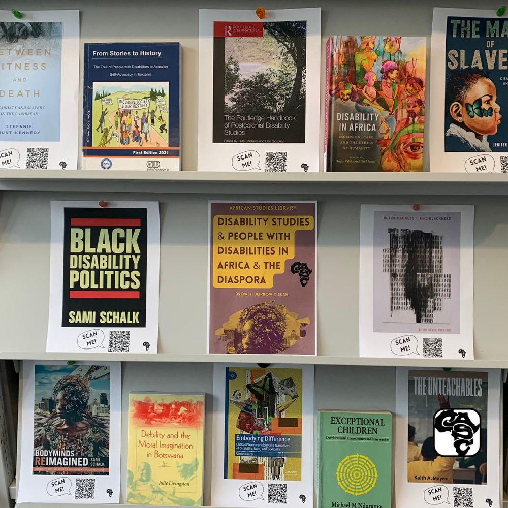 The book display in the Library. Come borrow and scan!