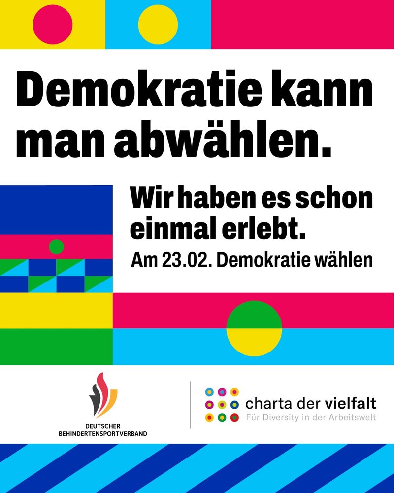 Am 23.2. Demokratie wählen.