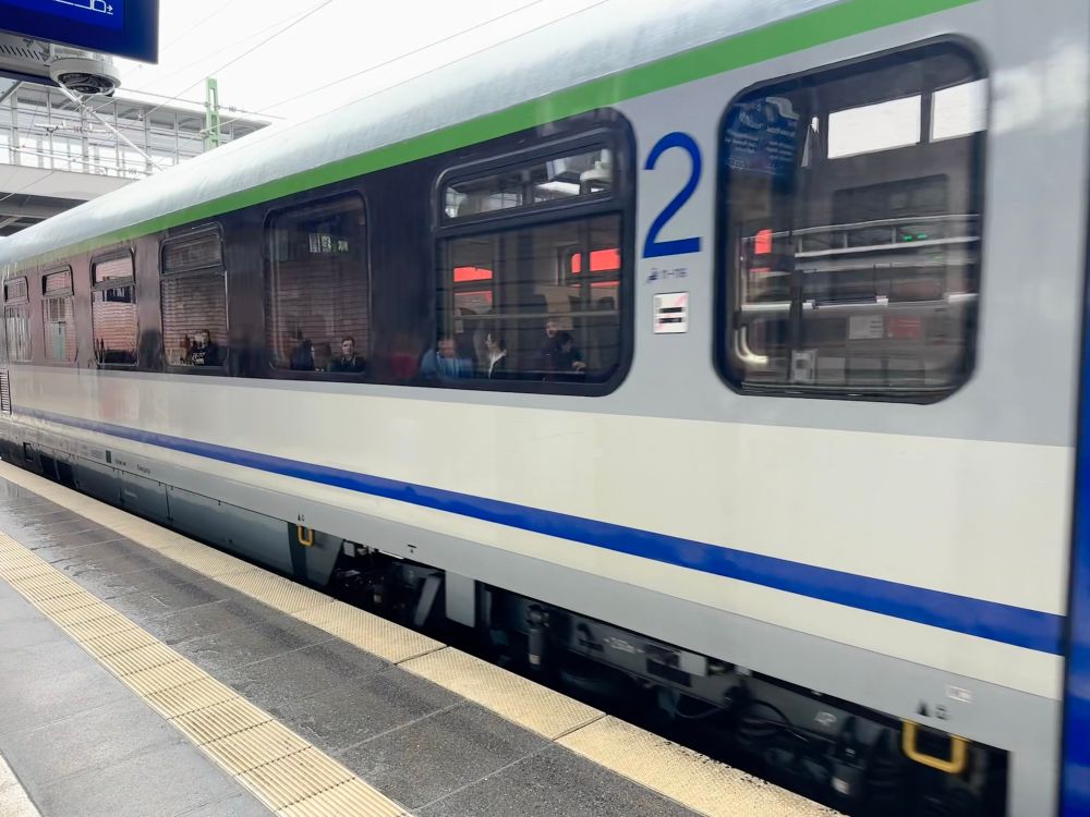 A Polish (PKP) train to Kraków