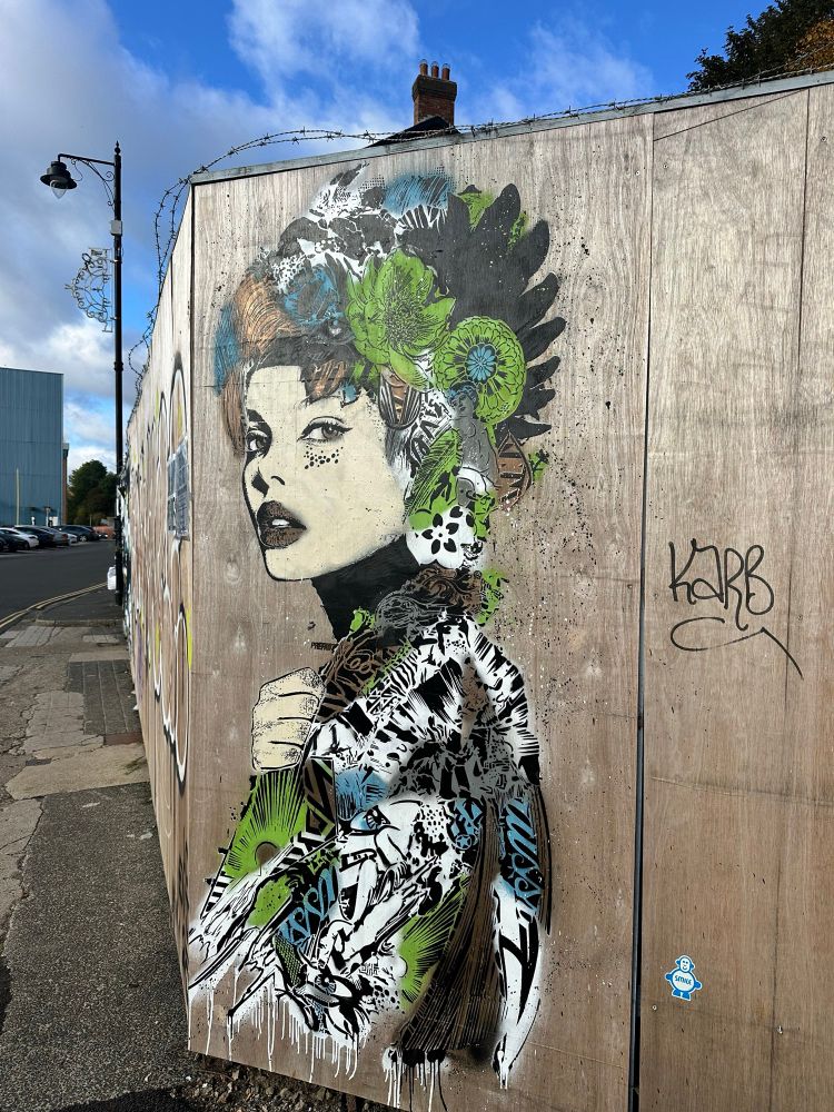 A piece of pop-up street art from Prefab77