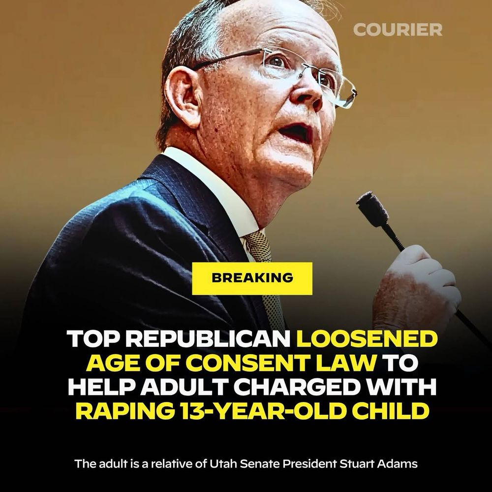 How shameful is this? 🤯 Tell me your thoughts below! 👇🏽 An 18-year-old in #Utah who was accused of having s£x with a 13-year-old avoided jail after the laws ...