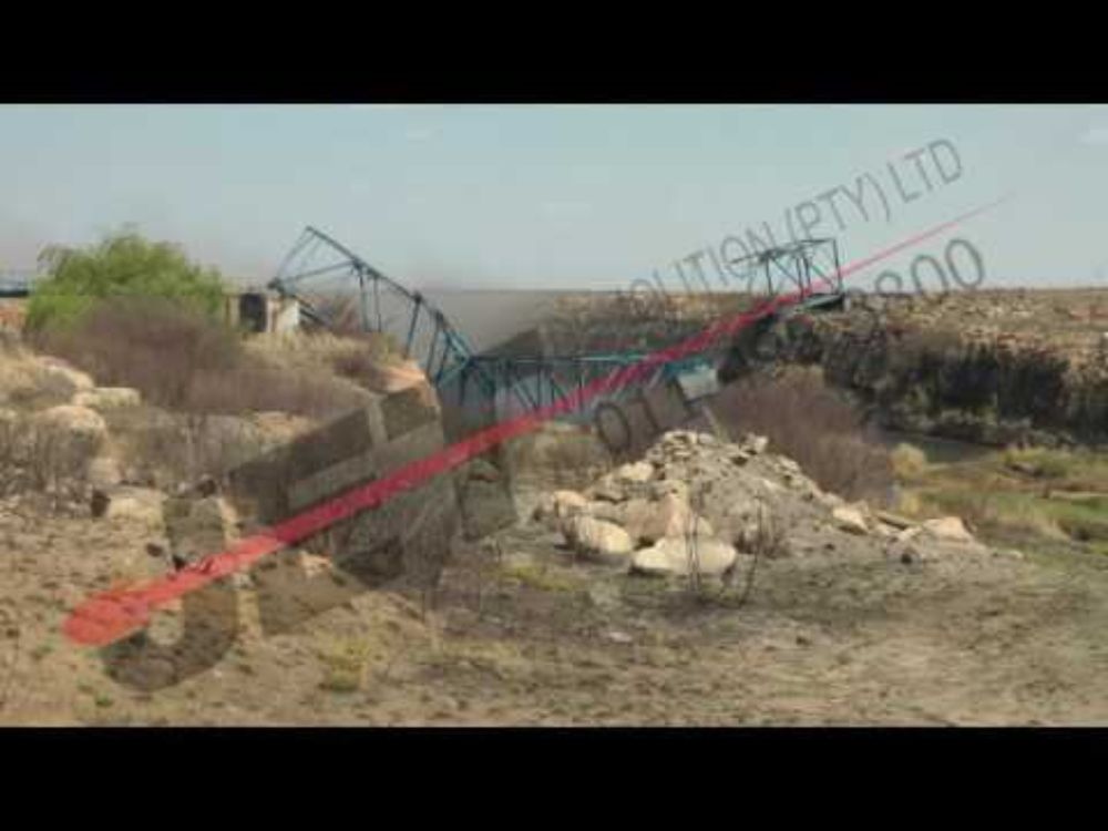 Controlled Explosive Demolition of Steel Bridge