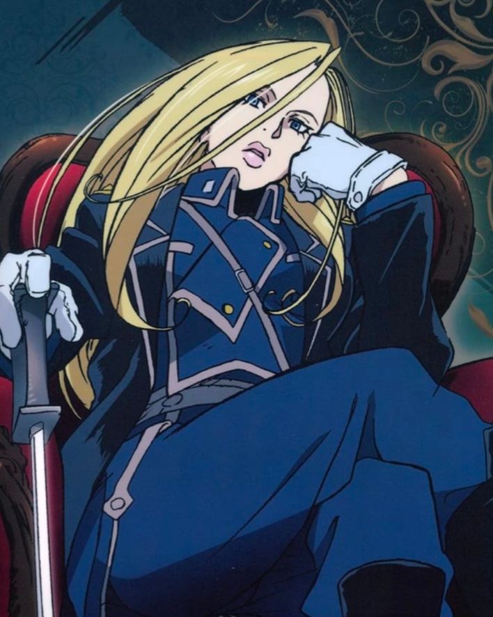 Olivier Mira Armstrong from Full Metal Alchemist Brotherhood, queen that she is.