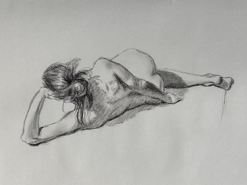 Female nude, 20 minute pose 