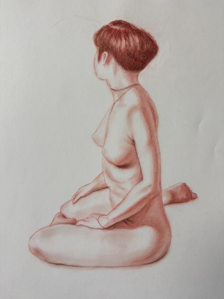Female nude, 70 minute pose