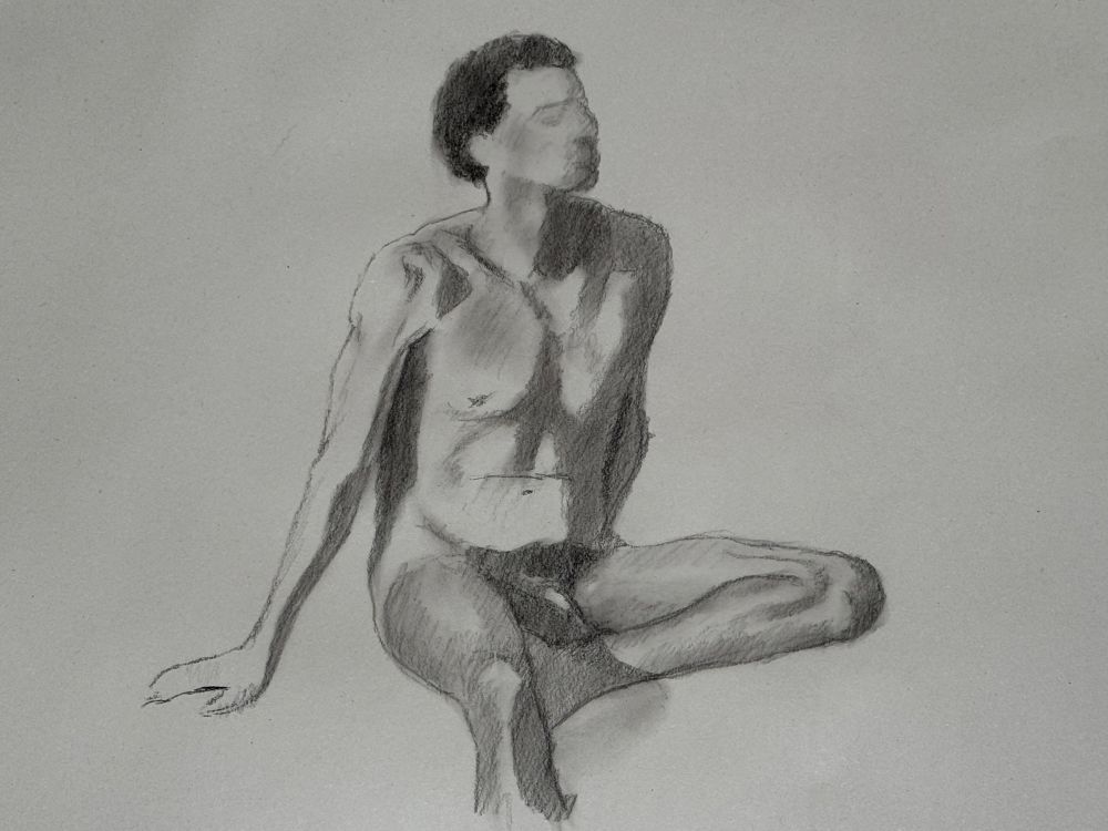 Male nude, 23 minute pose