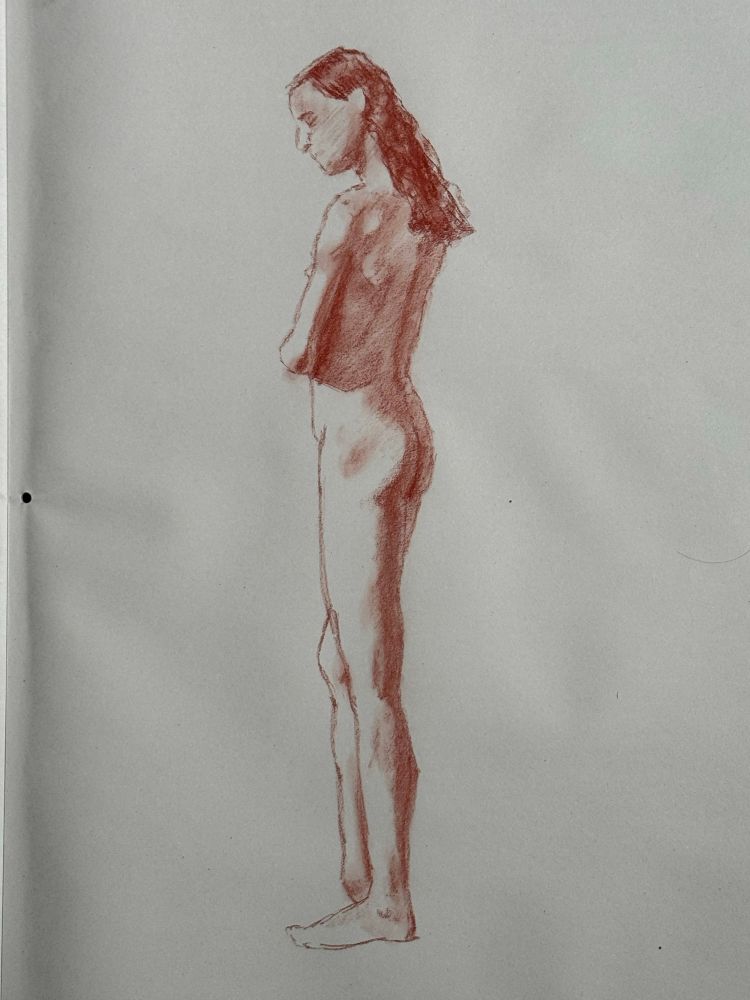 Female nude, 12 minute pose