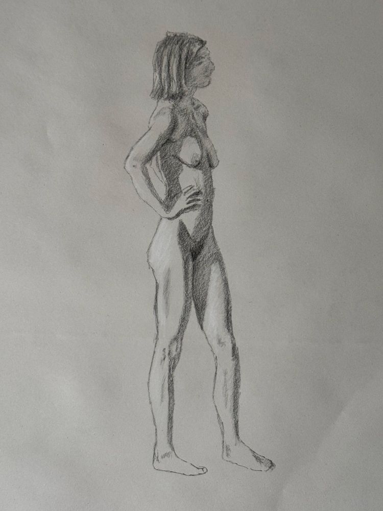 Female nude, 25 minute pose