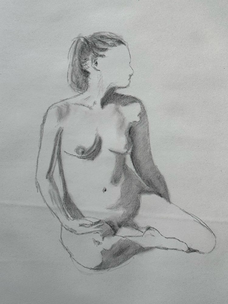 Female nude, 20 minute pose