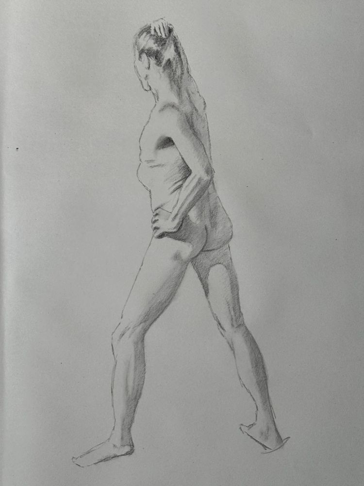 Male nude, 22 minute pose