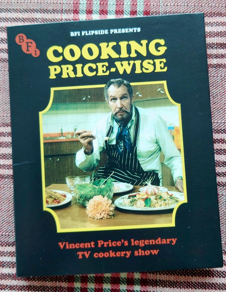 A copy of the Vincent Price Blu-ray Cooking Price Wise 