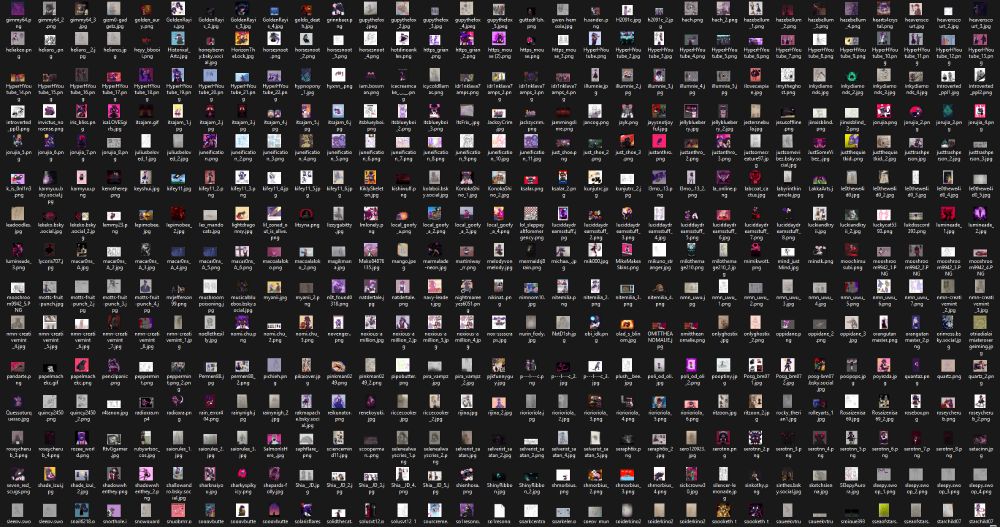 Another screenshot of the folder storing all fanart