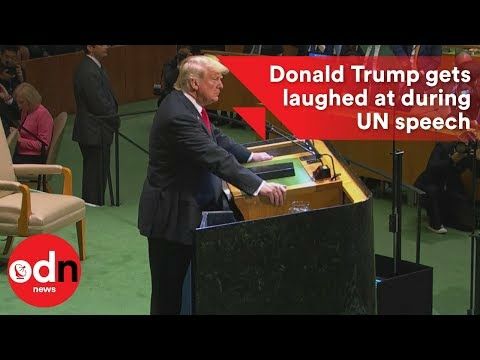 Donald Trump gets laughed at during UN speech