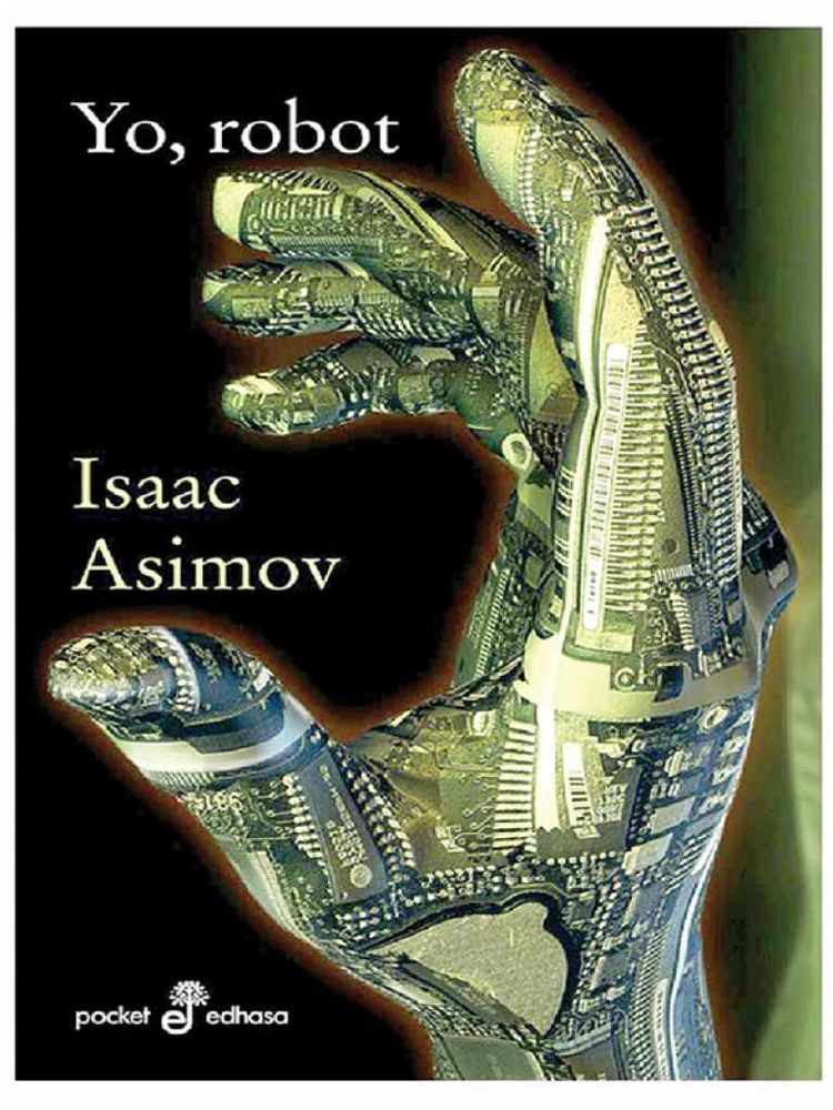 Portada de Yo, robot de Isaac Asimov. Edición de bolsillo de Edhasa.