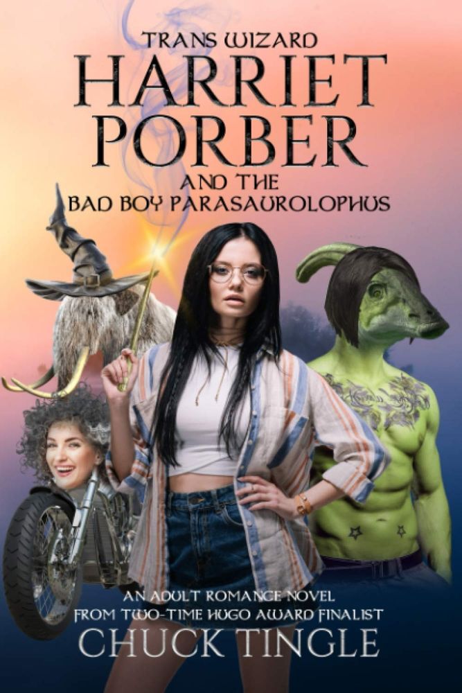 Portada de Trans wizard Harriet Porber and the bad boy parasaurolophus