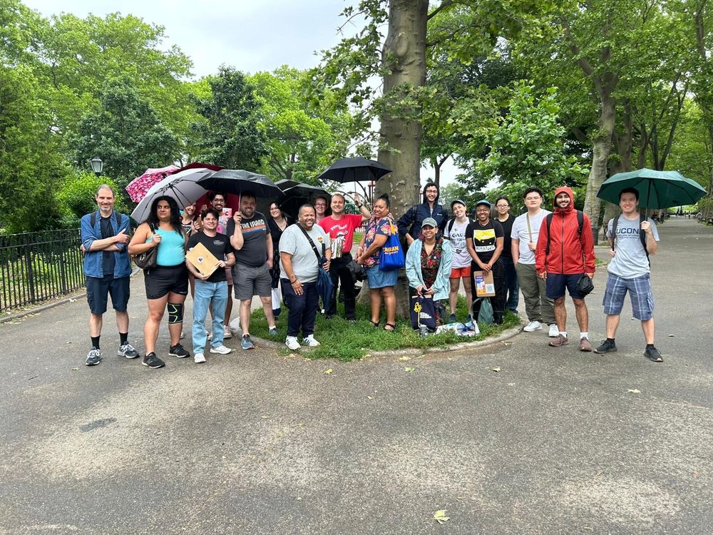 LID members and friends from DSA getting ready to canvass in Sunset Park for Alexa Aviles and Zohran Mamdani.
