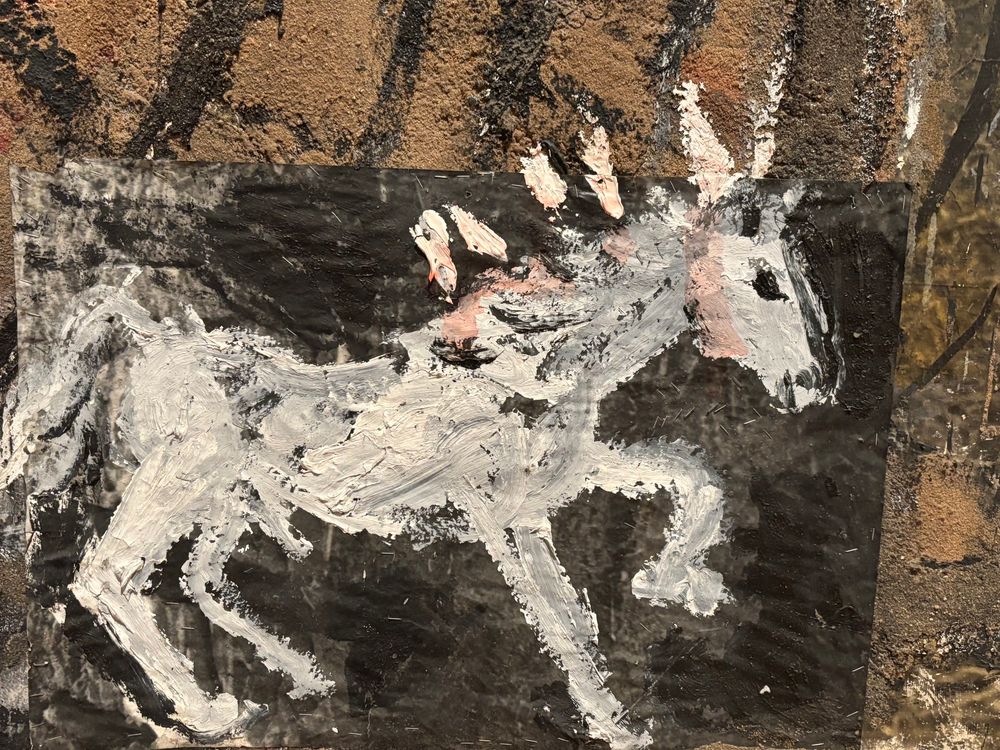 White horse by Kiefer