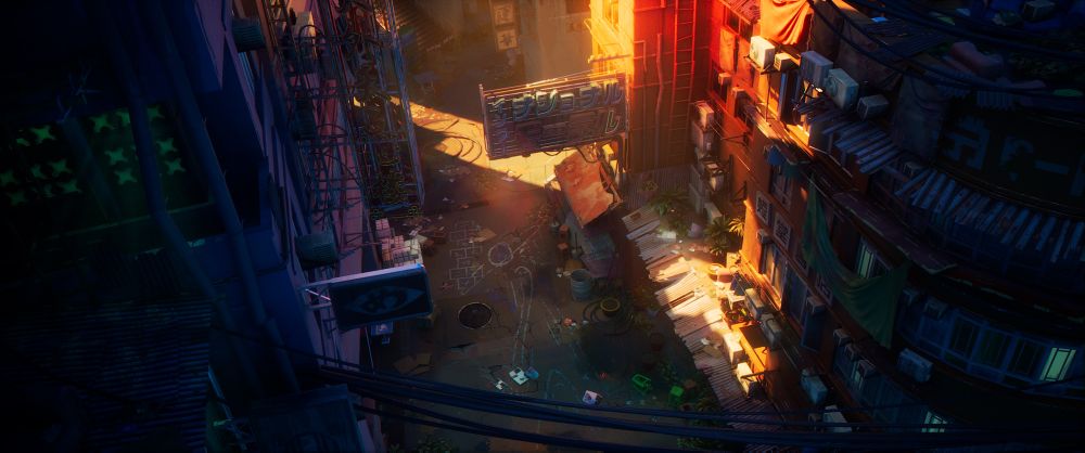 Still from the video game teaser: KEMURI. A wide environment shot. 