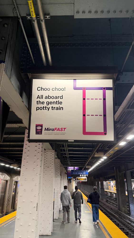 Honestly you’re probably better off not knowing, it’s an incredibly bad ad slogan for laxatives 