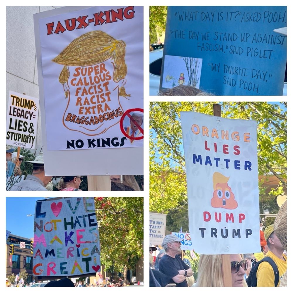 Protest signs